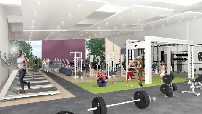 Castle Farm fitness suite view