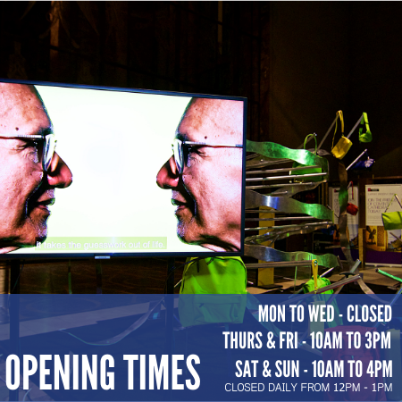 I:DNA, web image, opening times