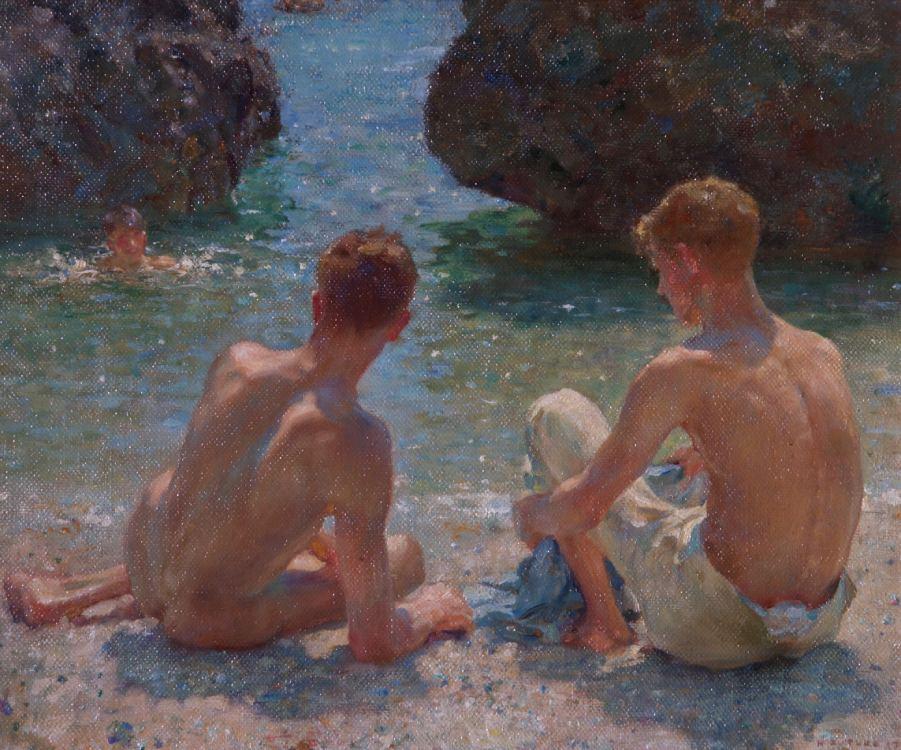 "The Critics," created by Henry Scott Tuke in 1927.
