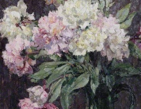 A painting of flowers