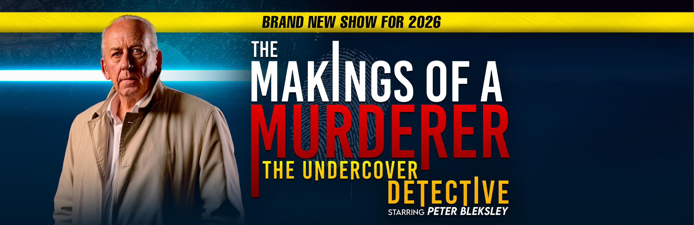 Man facing camera with text next to him